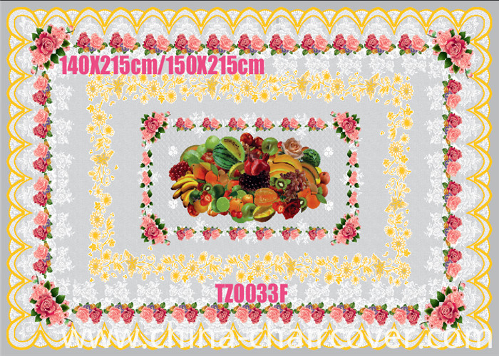 PVC Printed Tablecloth with Independent All-in-One Pattern for Home Decoration
